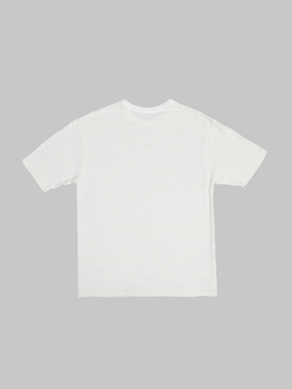 UES 100 Linen Short Sleeve TShirt White back
