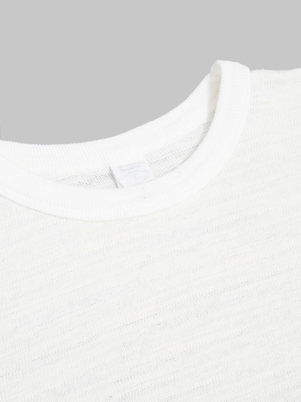 UES 100 Linen Short Sleeve TShirt White interior tag