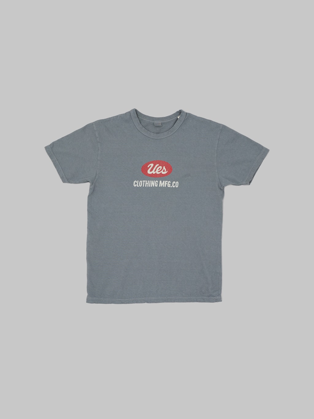 ues logo tshirt grey slim fit vintage made in japan