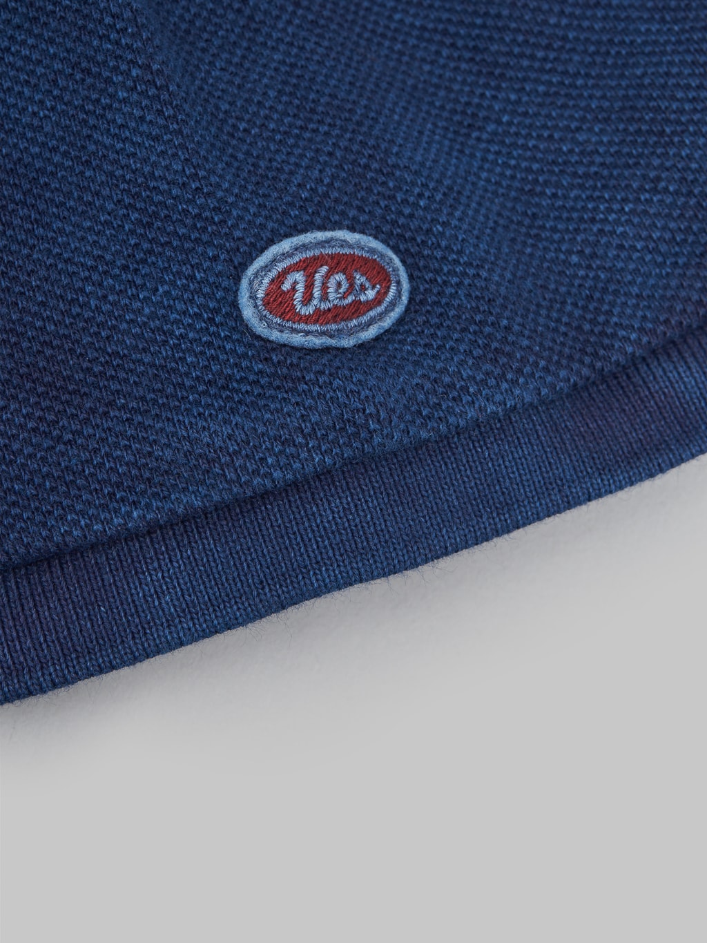 ues polo shirt indigo opening brand logo