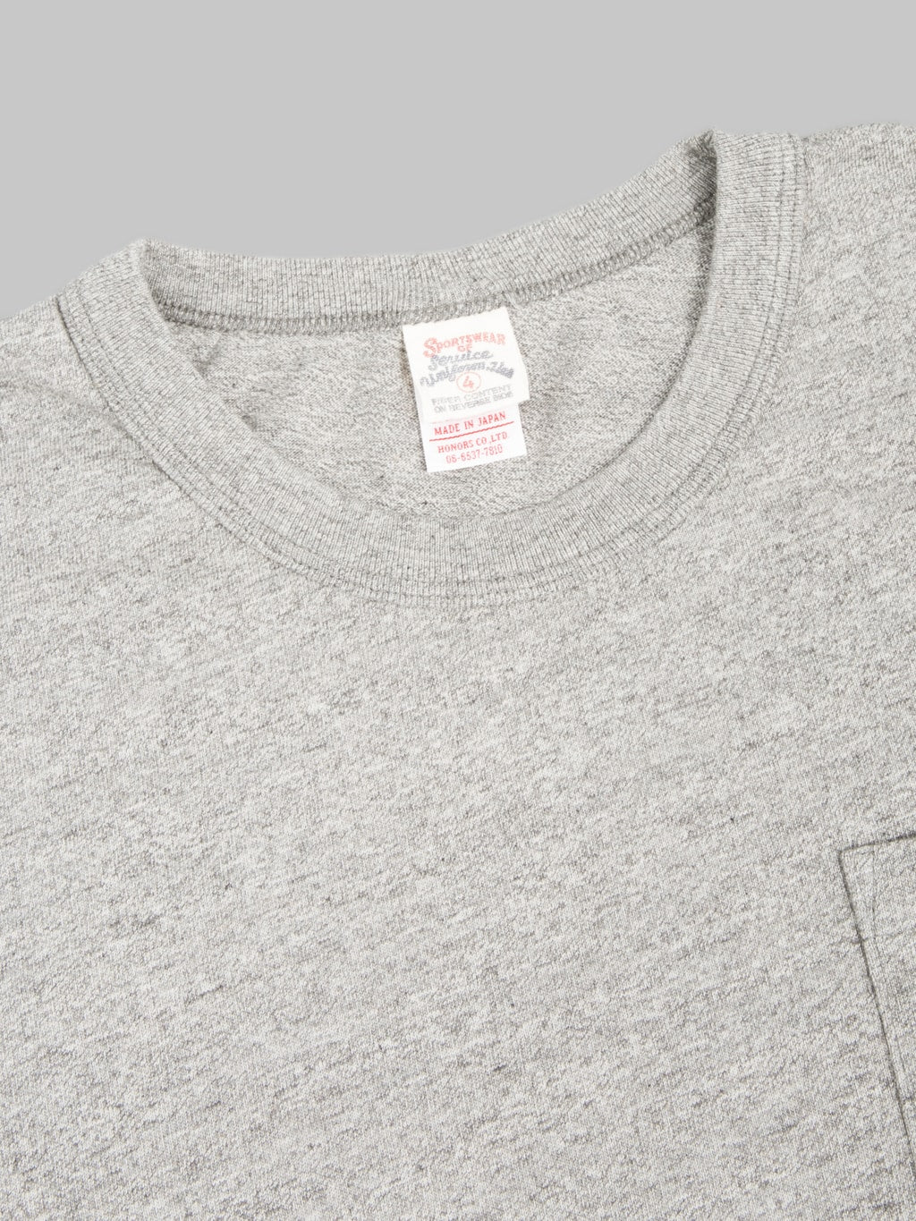 UES Ramayana Crew-Neck Pocket T-Shirt Grey