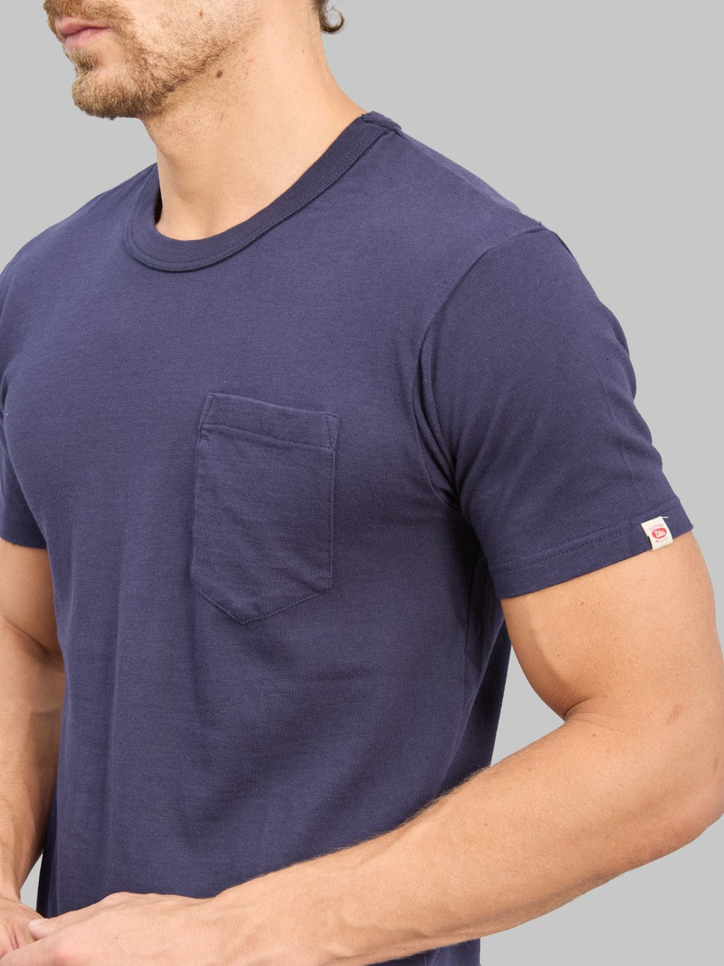 UES Ramayana Crew-Neck Pocket T-Shirt Navy
