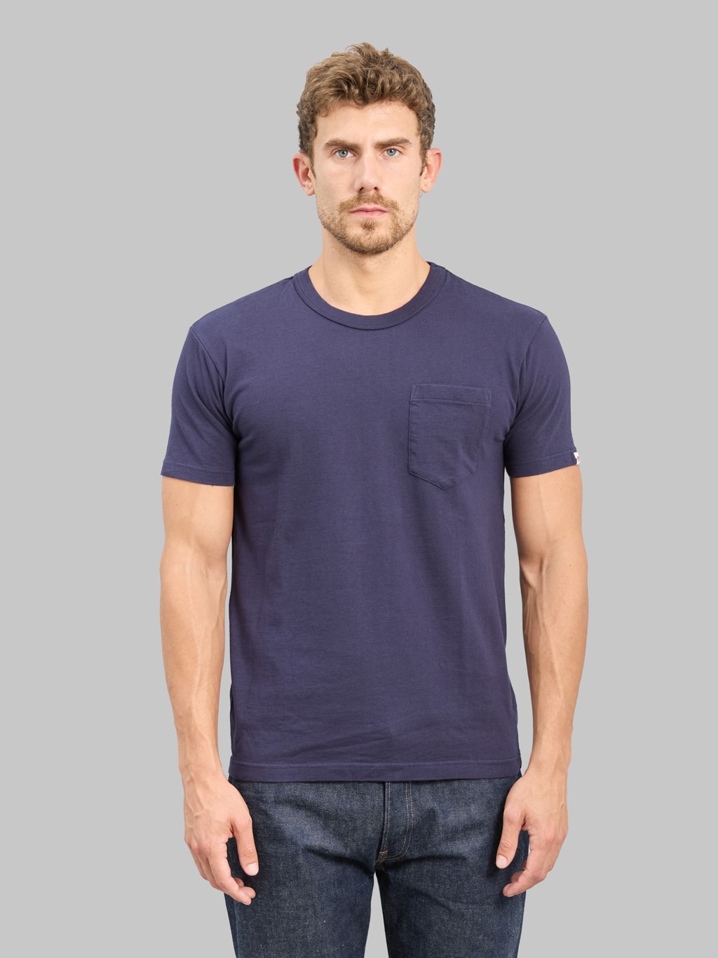 UES Ramayana Crew-Neck Pocket T-Shirt Navy