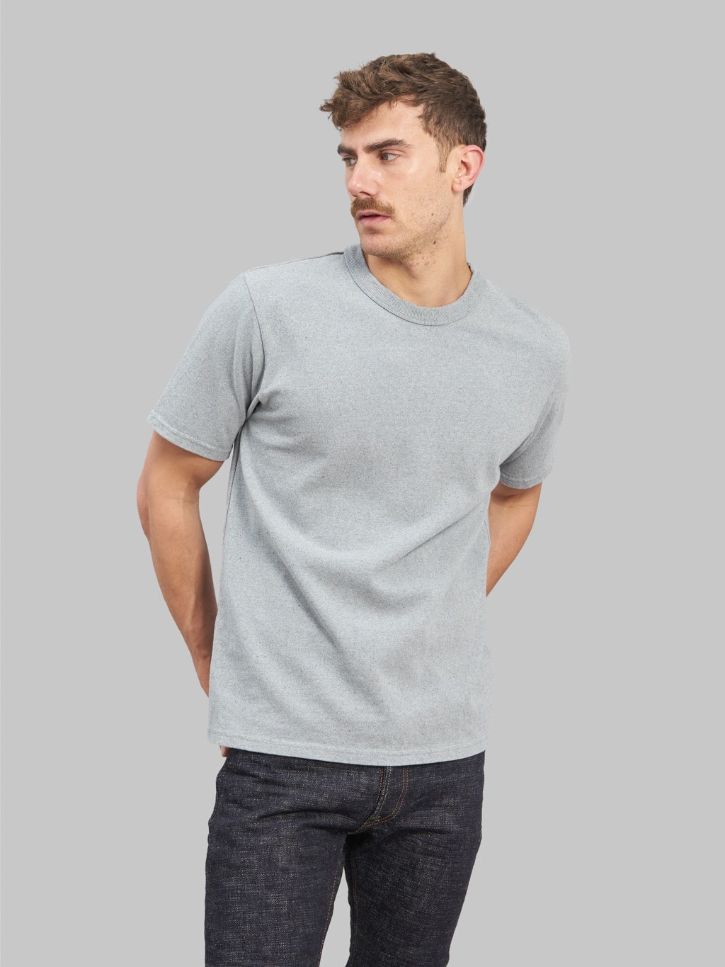 UES Recycled Denim Short Sleeve T-Shirt Sax Blue