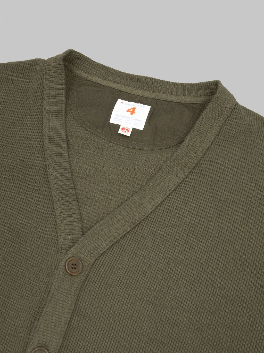 UES Single Rib Cardigan Olive