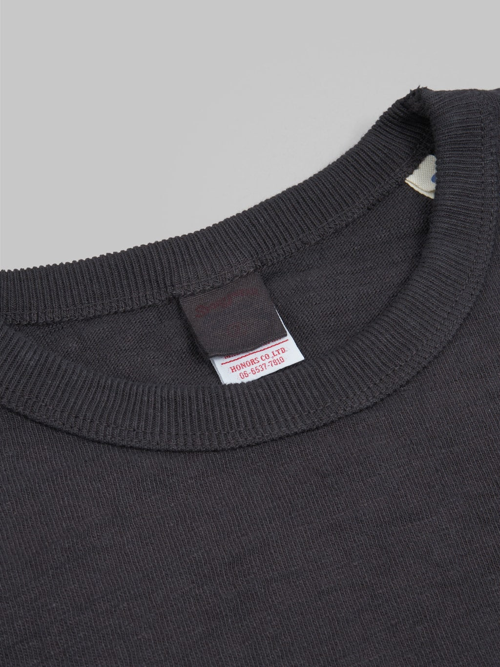 ues slub nep long sleeve tshirt black classic cotton fabric