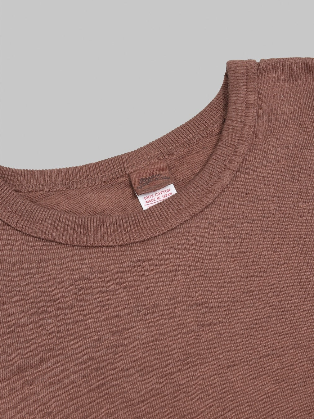 UES  No.8 Slub Nep Long Sleeve T-Shirt Coffee