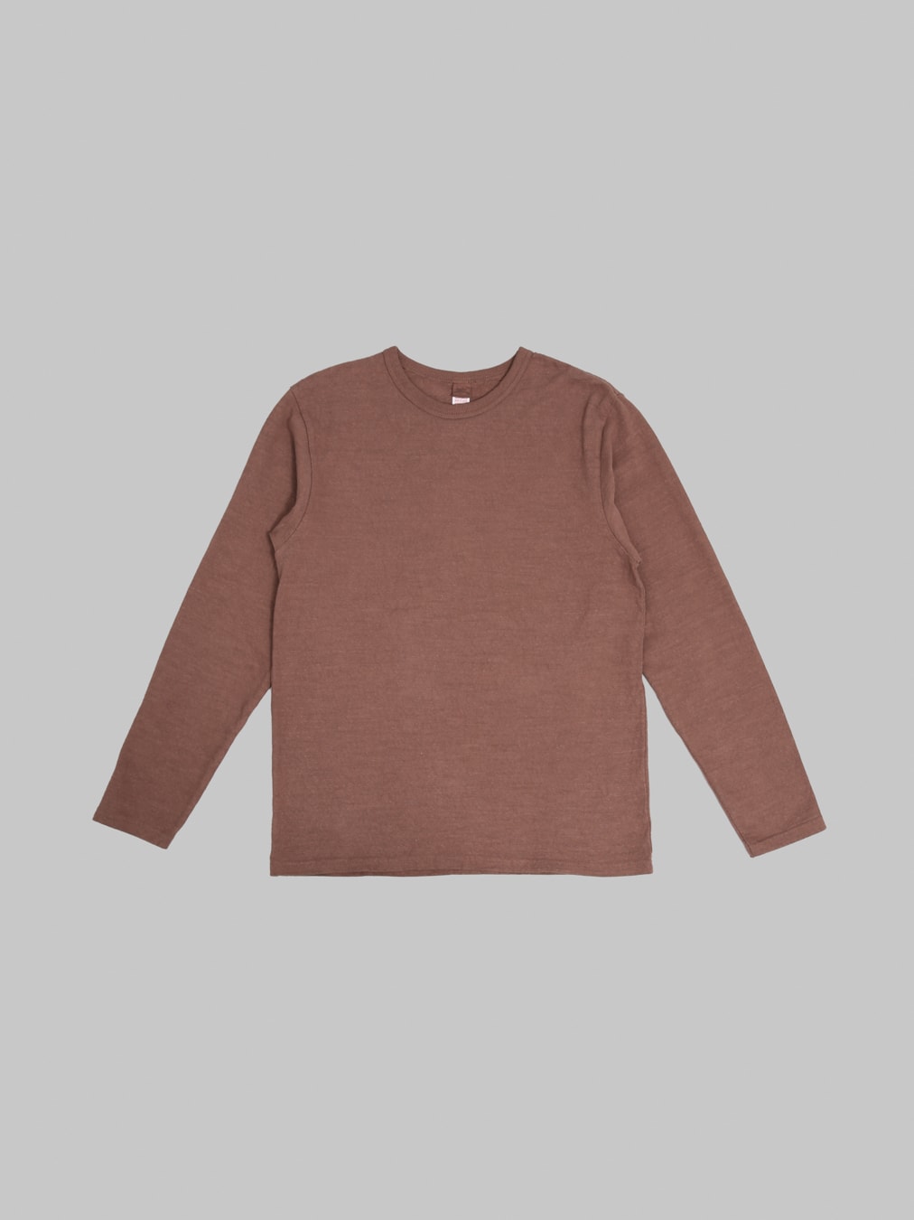 UES  No.8 Slub Nep Long Sleeve T-Shirt Coffee