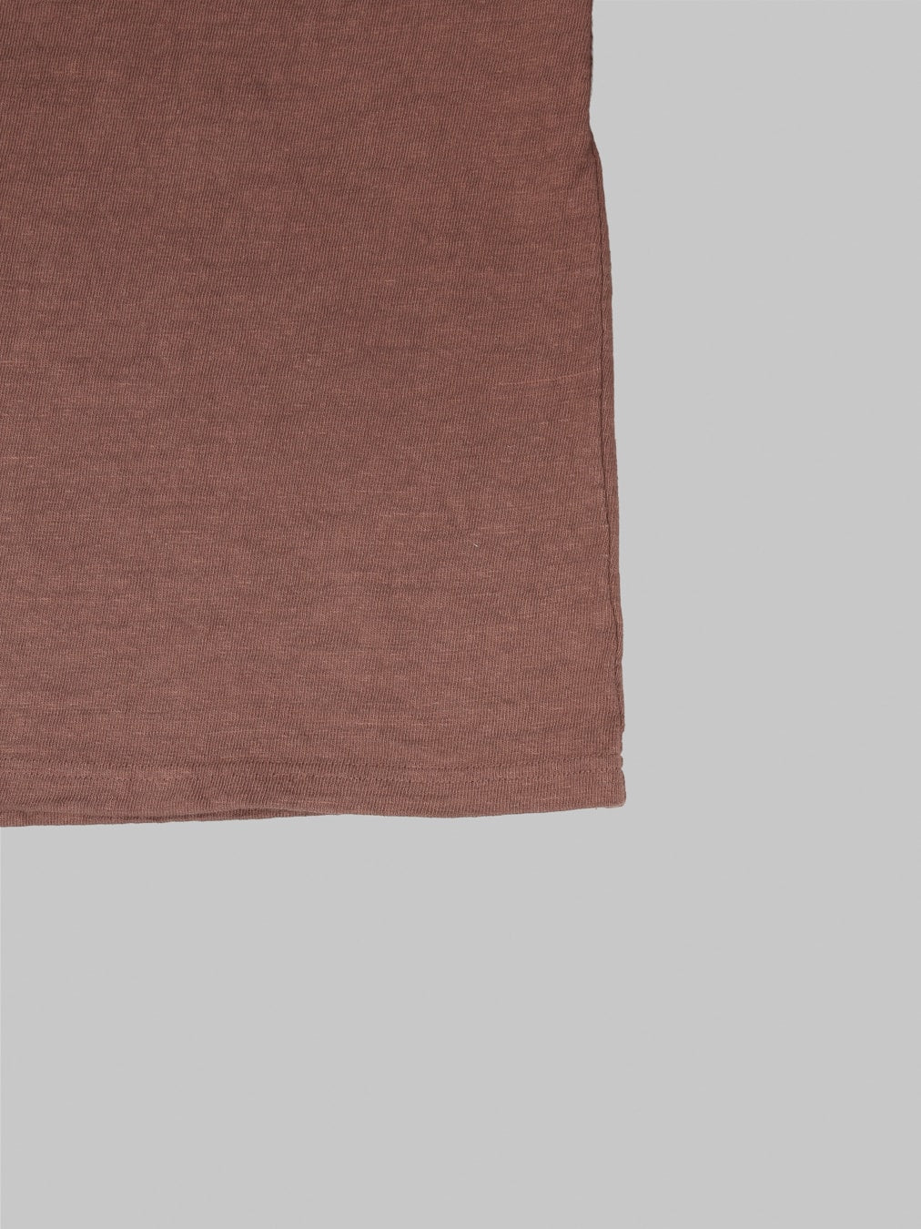 UES  No.8 Slub Nep Long Sleeve T-Shirt Coffee