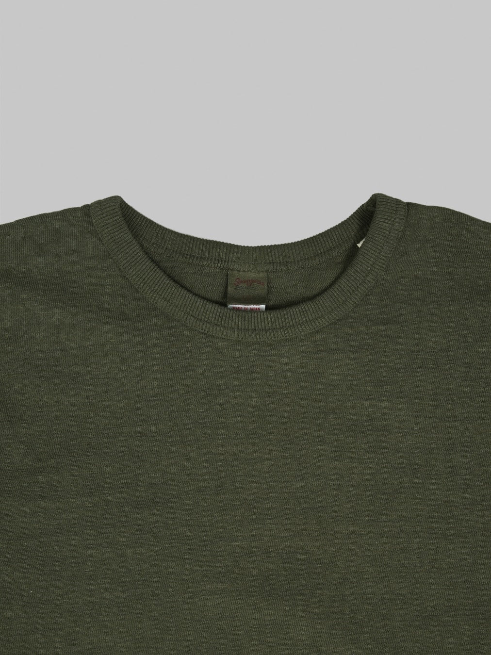 UES  No.8 Slub Nep Long Sleeve T-Shirt Green