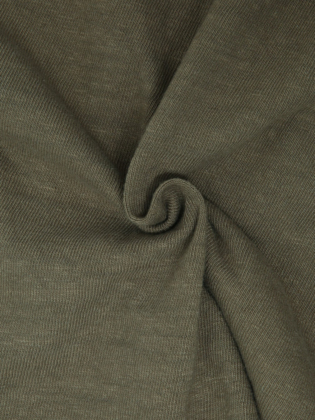 UES No 8 Slub Nep Long Sleeve TShirt Olive texture