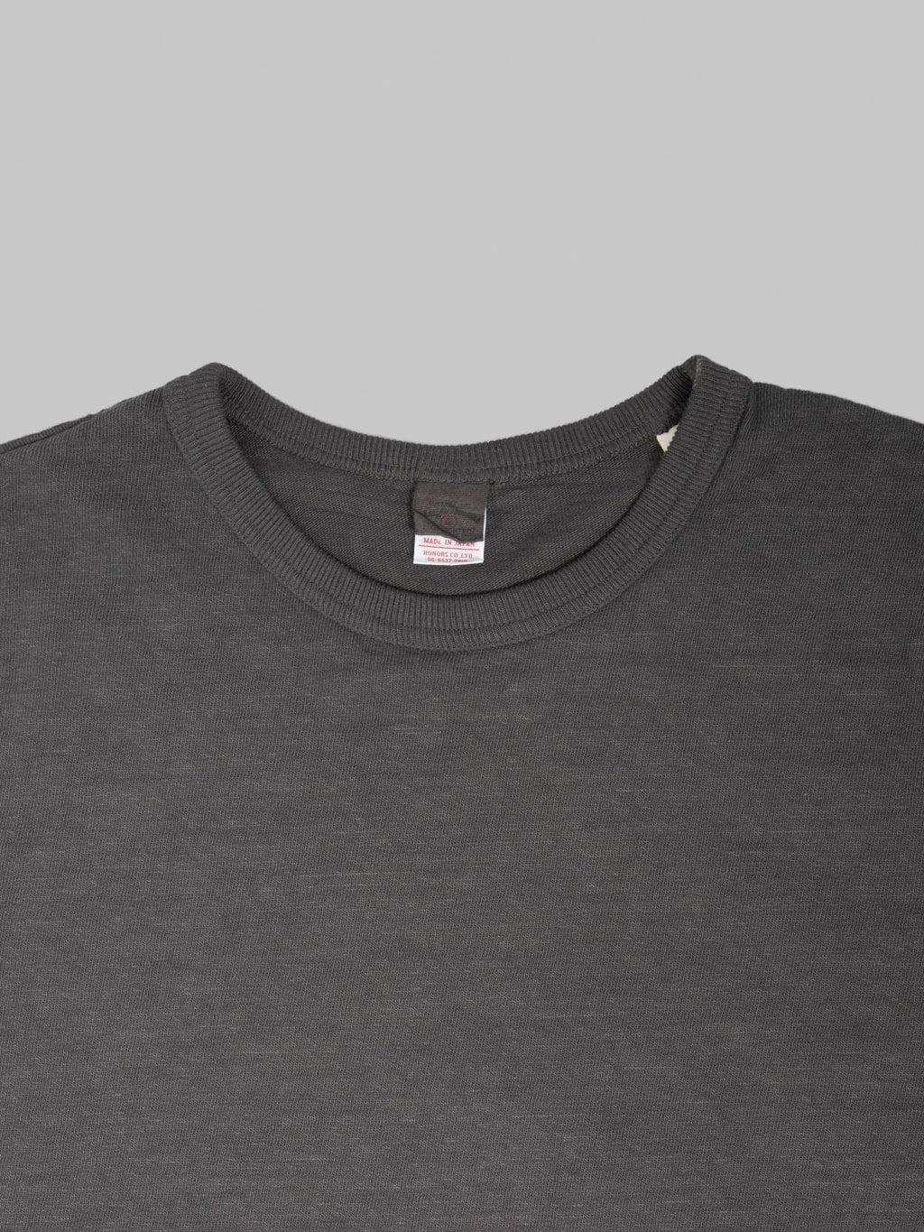 UES No.8 Slub Nep Short Sleeve T-Shirt Steel Grey