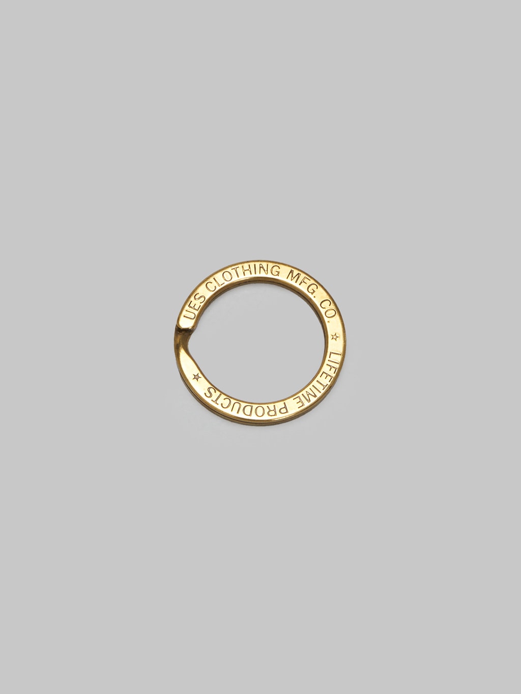 UES Brass Key Ring
