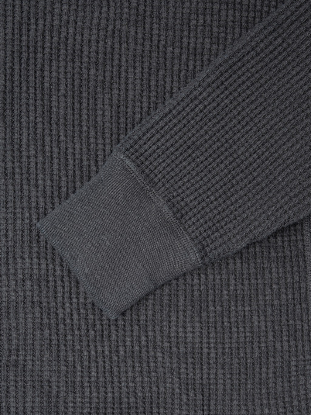 UES Thermal Big Waffle Henley T-Shirt Steel Grey