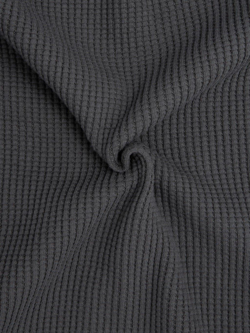 UES Thermal Big Waffle Henley T-Shirt Steel Grey