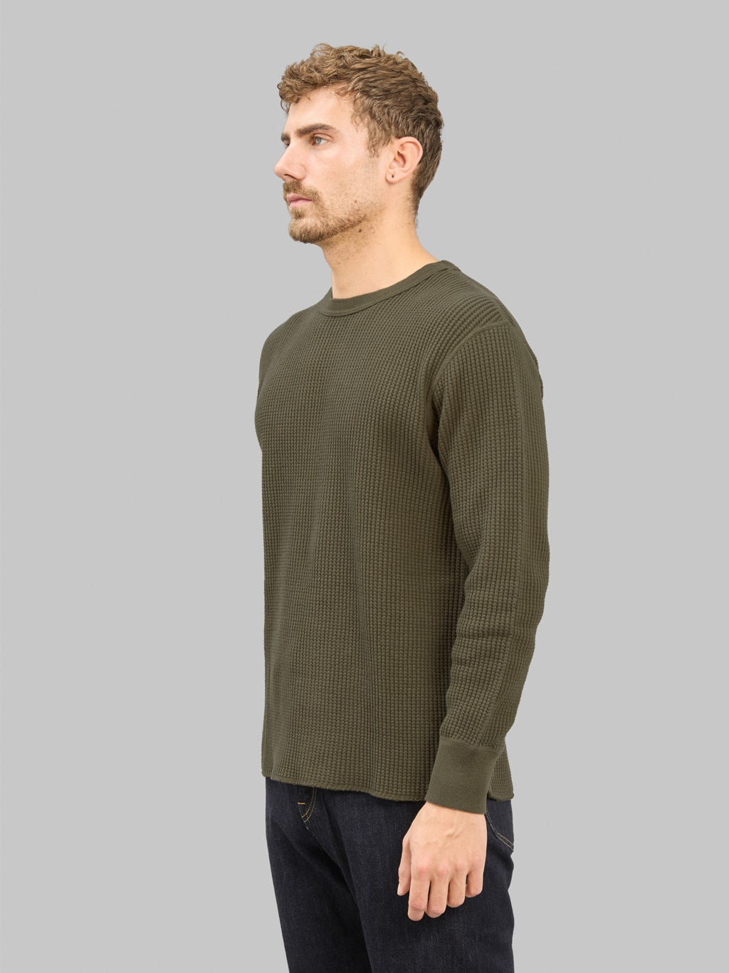 UES Thermal Big Waffle T-Shirt Brown