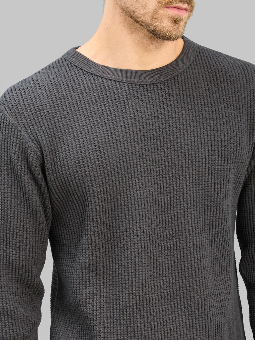 UES Thermal Big Waffle T-Shirt Steel Grey