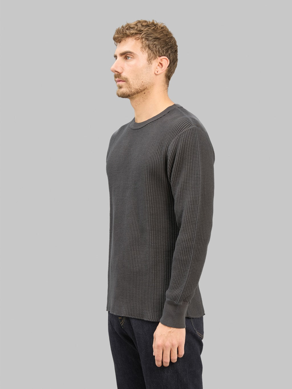UES Thermal Big Waffle T-Shirt Steel Grey