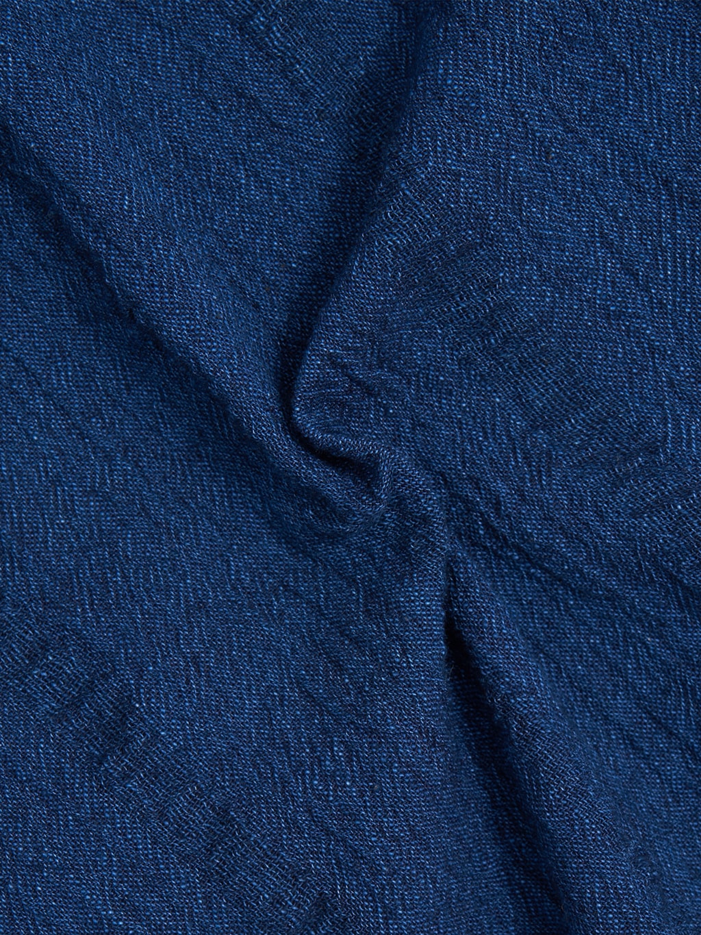 ues twisted yarn triple stitch indigo shirt  texture