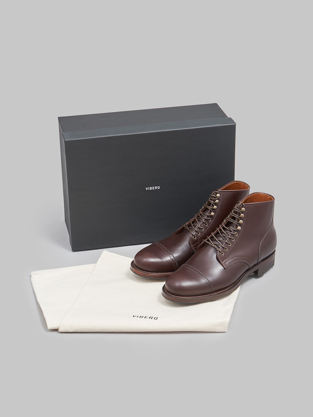 Viberg Service Boot 2030 Annonay Vocalau Warm Brown French Calf  packaging
