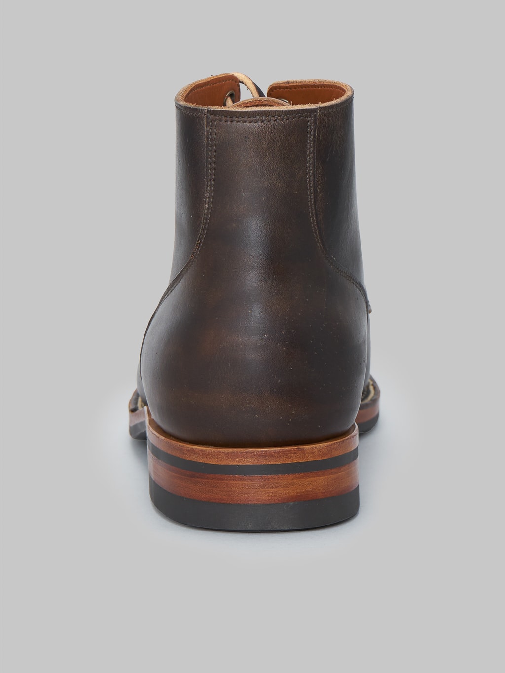 viberg service boot 2023 bct antique phoenix dark brown leather heel