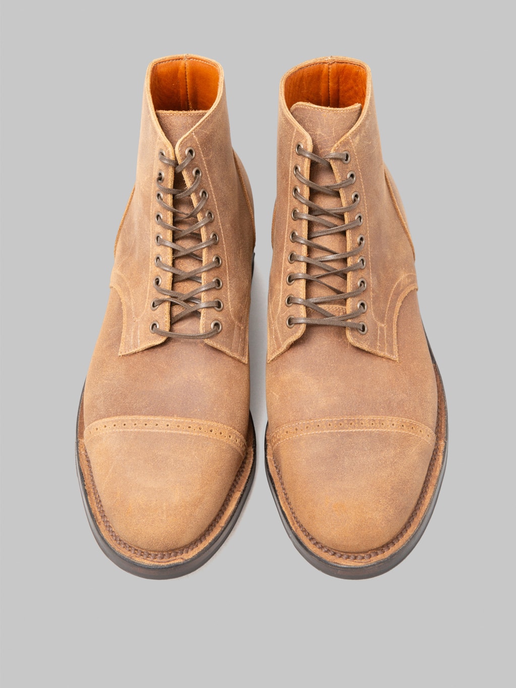 Viberg Service Boot 2030 BCT Toast Waxy Commander edge finish