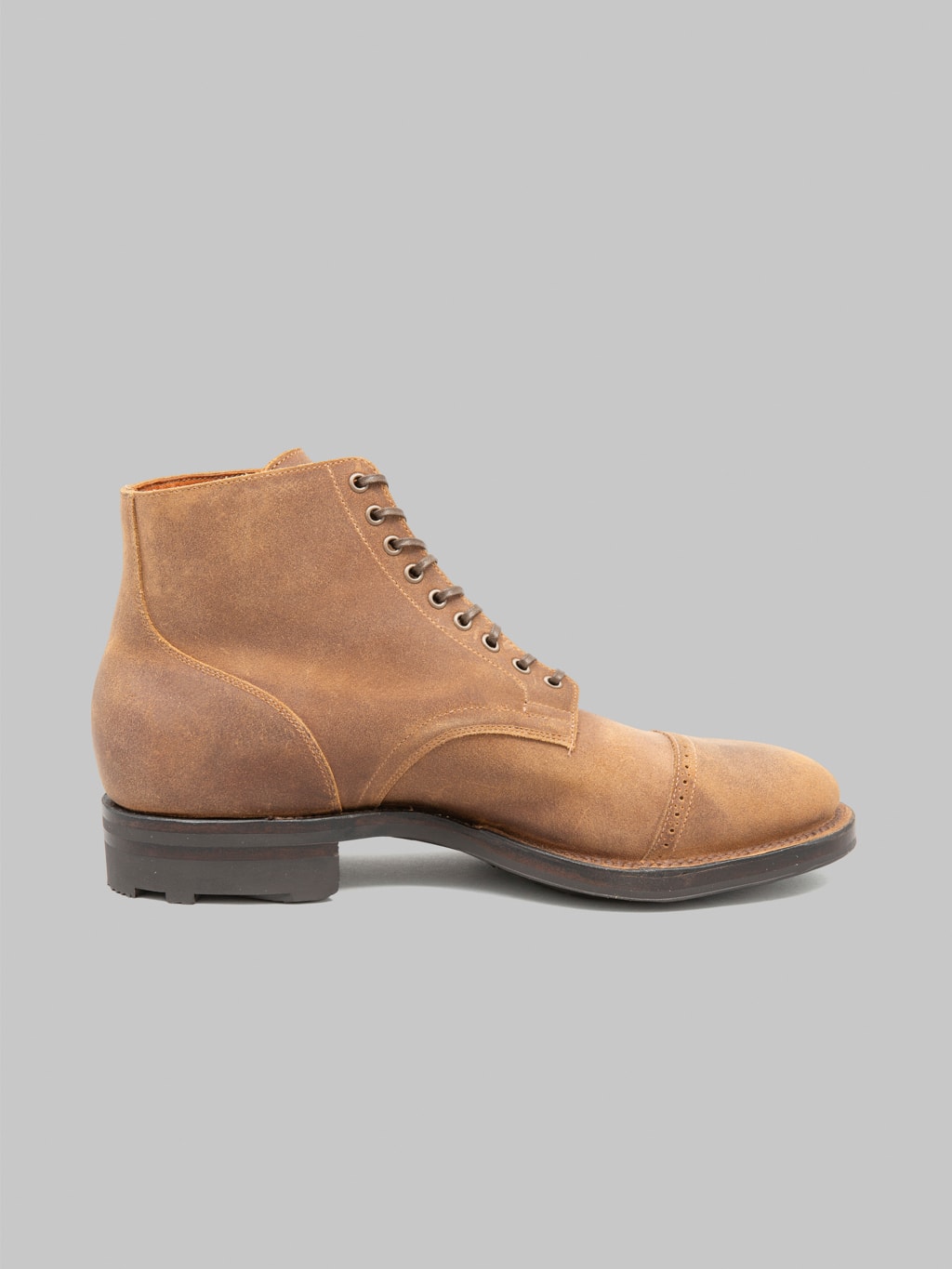 Viberg Service Boot 2030 BCT Toast Waxy Commander heel