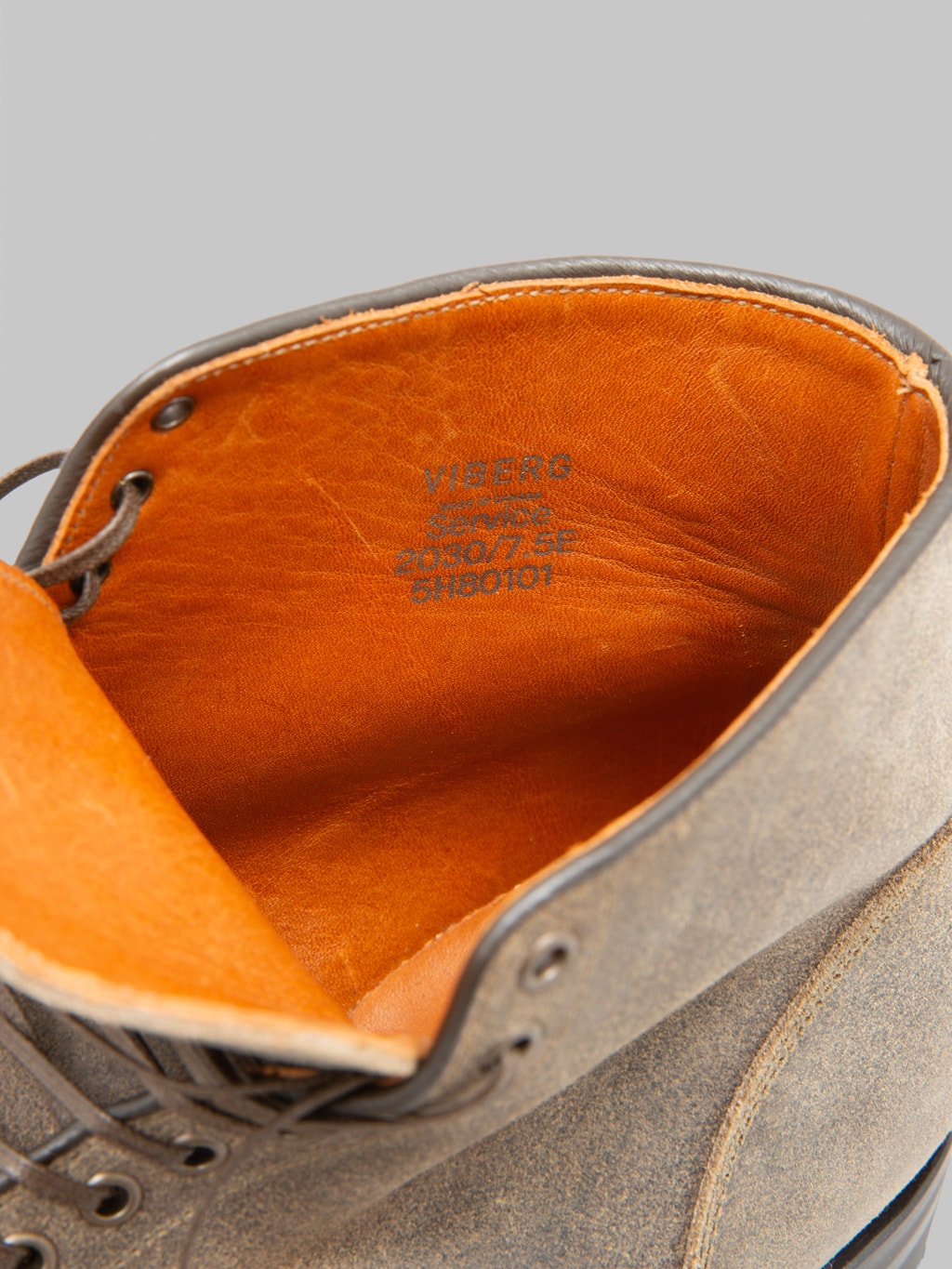 Viberg Service Boot 2030 BCT Tobacco Waxy Commande interior