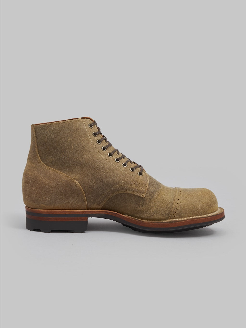 viberg service boot 2040 desert sand waxy commander natural finish