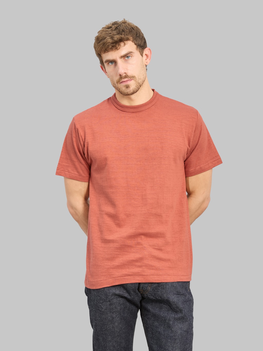 Warehouse & Co 4601 Plain T-Shirt Salmon
