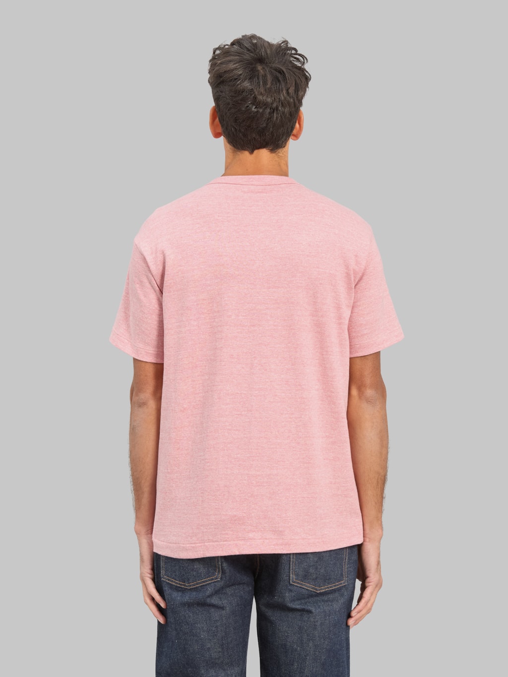 Warehouse & Co Lot 4096 88/12 Heather Crew Neck T-Shirt Red