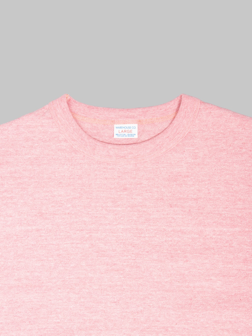 Warehouse & Co Lot 4096 88/12 Heather Crew Neck T-Shirt Red