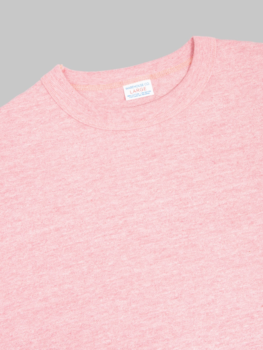 Warehouse & Co Lot 4096 88/12 Heather Crew Neck T-Shirt Red