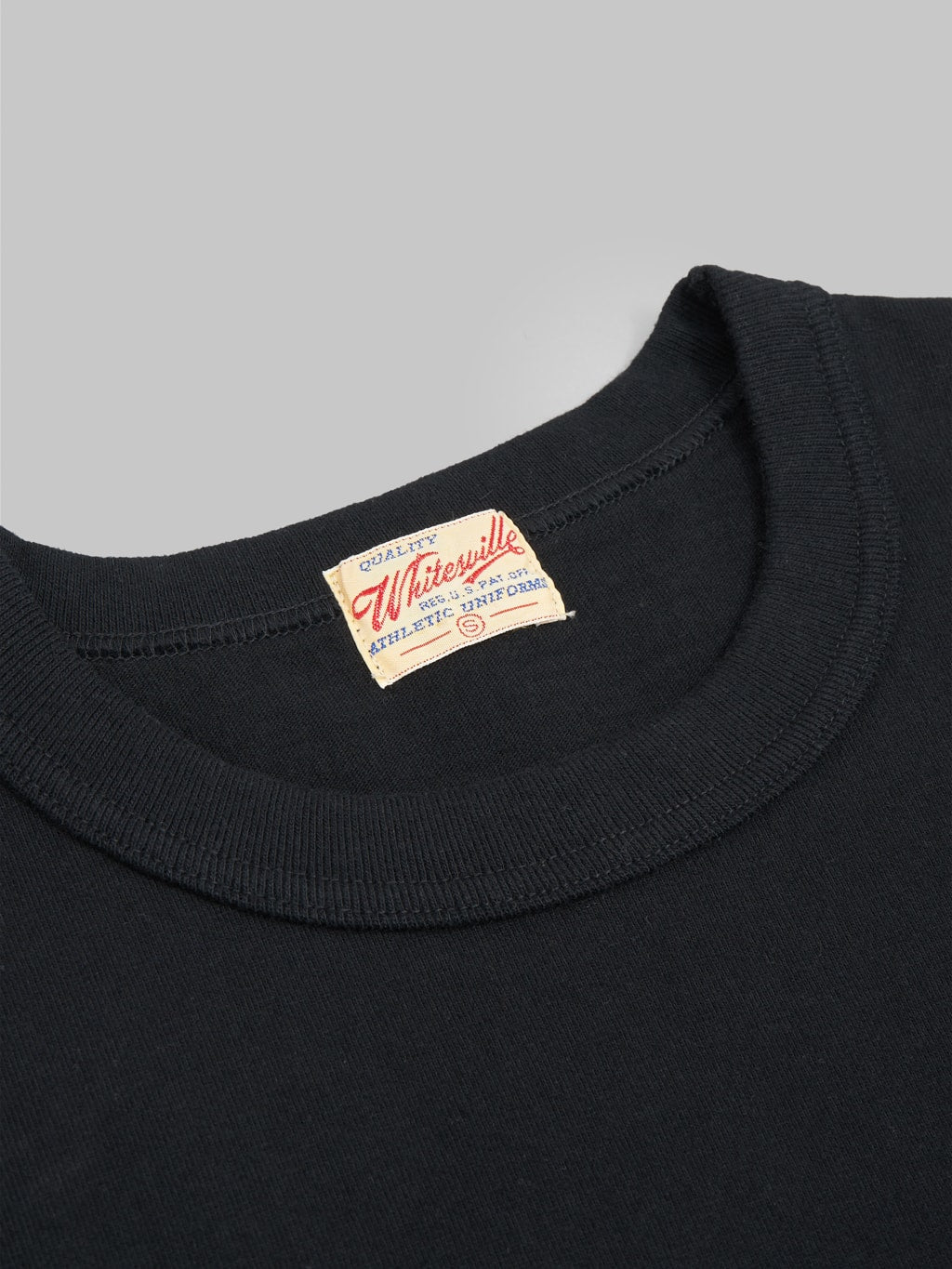 whitesville heavyweight pocket tshirt black closeup