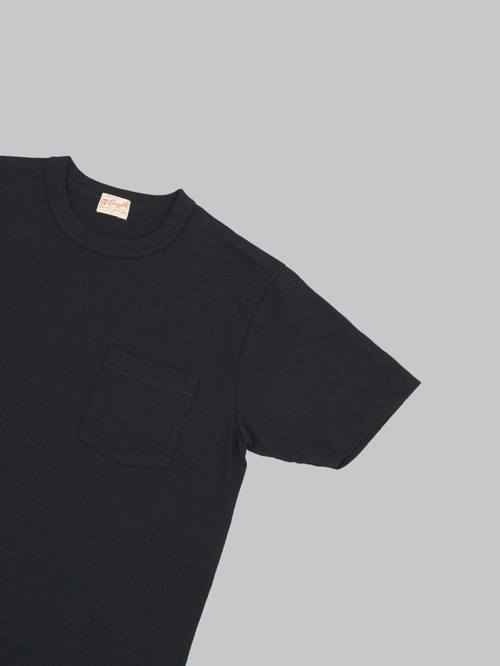 whitesville heavyweight pocket tshirt black sleeve