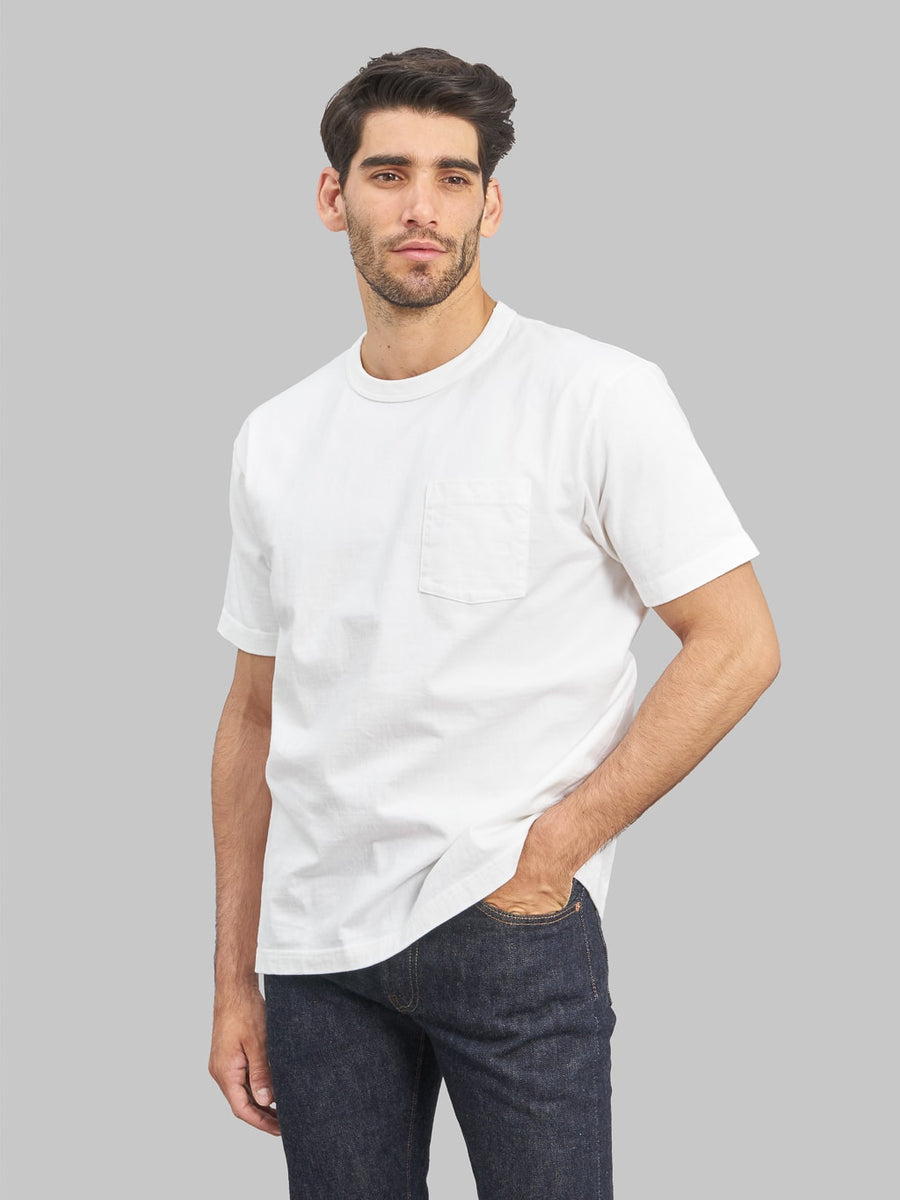Whitesville Heavyweight Pocket T-Shirt White – Made in Japan