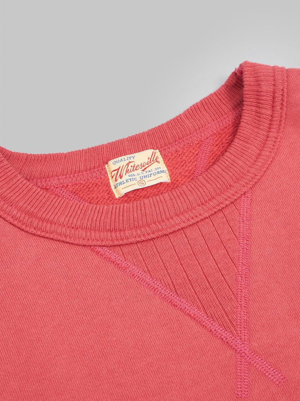 whitesville loopwheel sweatshirt red interior tag