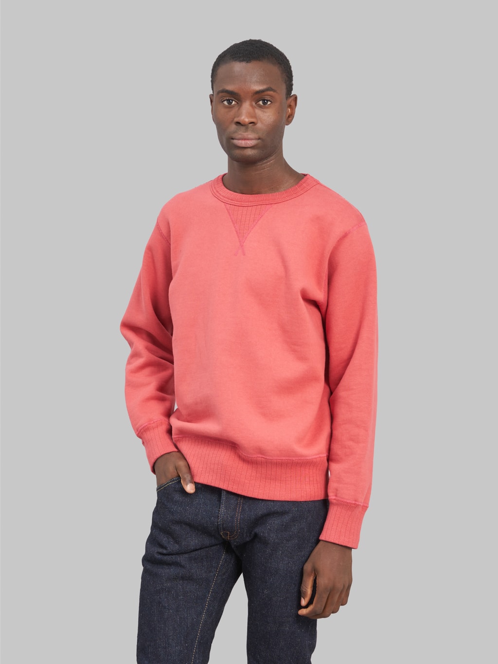 Whitesville Loopwheel Sweatshirt Red: Premium Japanese Craftsmanship ...