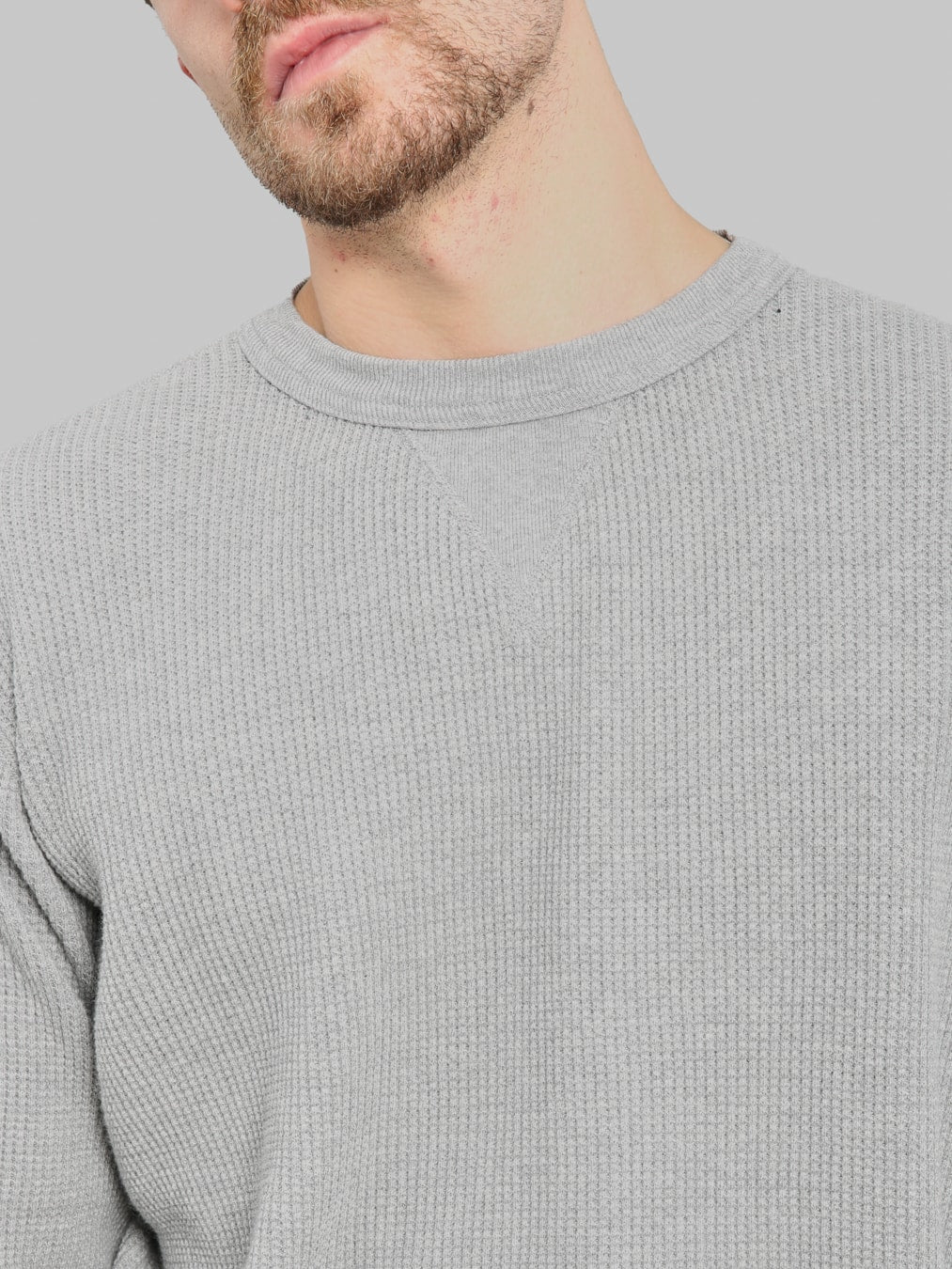 Whitesville Thermal T-Shirt V-Neck Grey