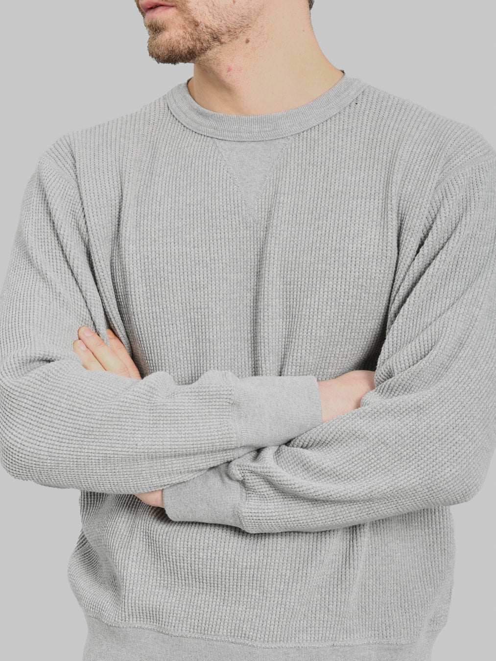 Whitesville Thermal T-Shirt V-Neck Grey