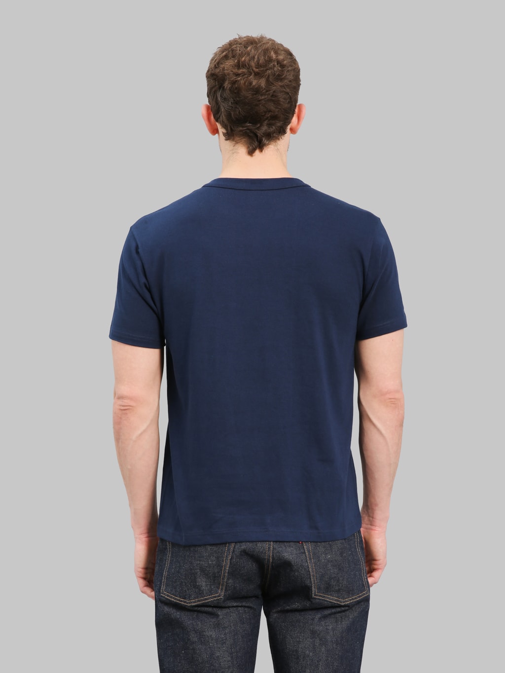 whitesville tubular t-shirt navy 2 pack back fit