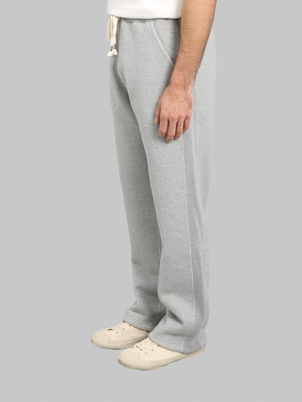 Wonder Looper 876gsm Double Heavyweight French Terry Sweatpants Heather Grey