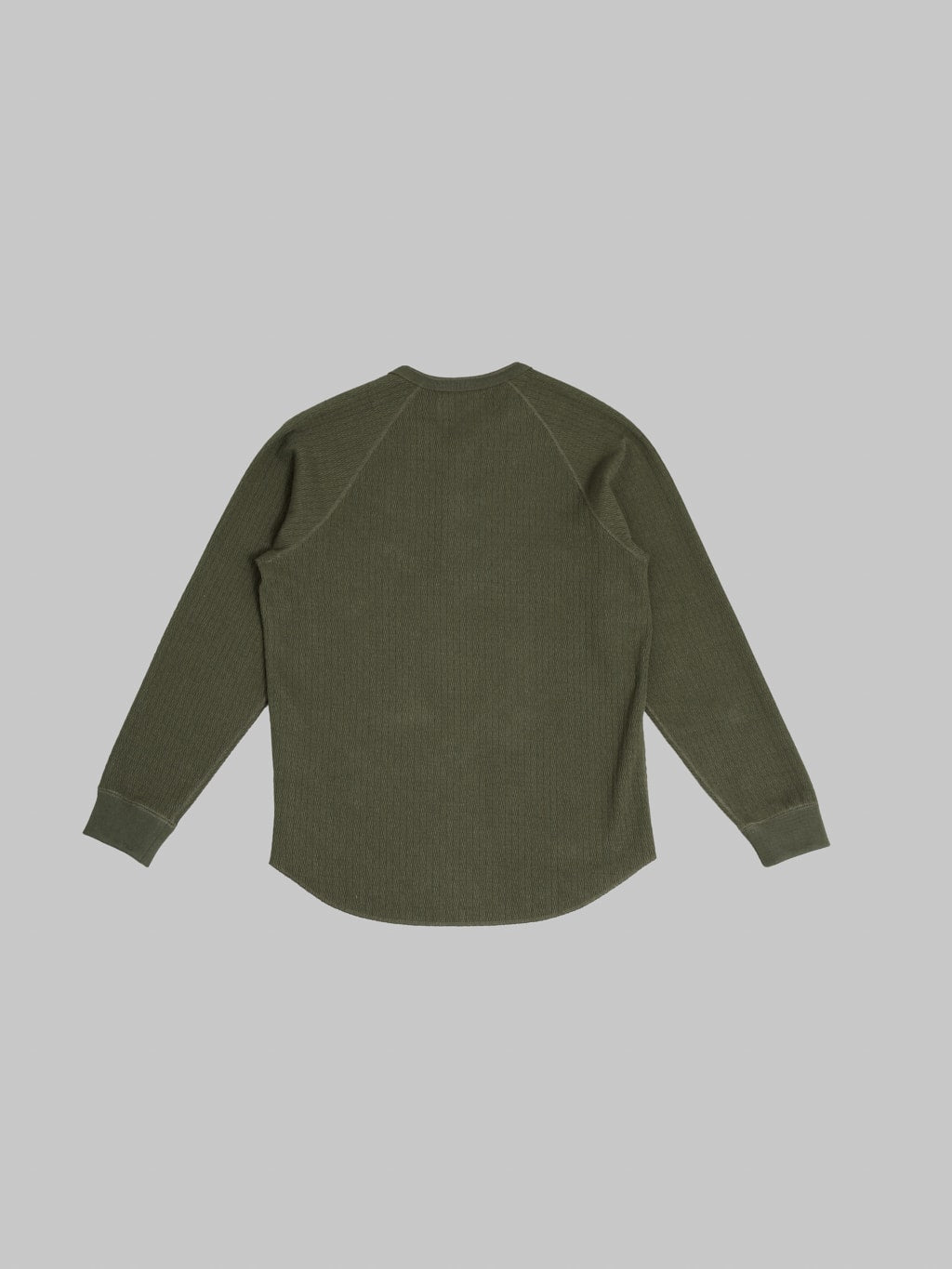 Wonder Looper Cashmere Blend Honeycomb Henley Khaki