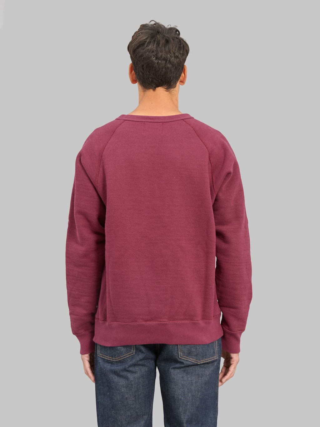 Wonder Looper Pullover Crewneck 876gsm Double Heavyweight French Terry Burgundy