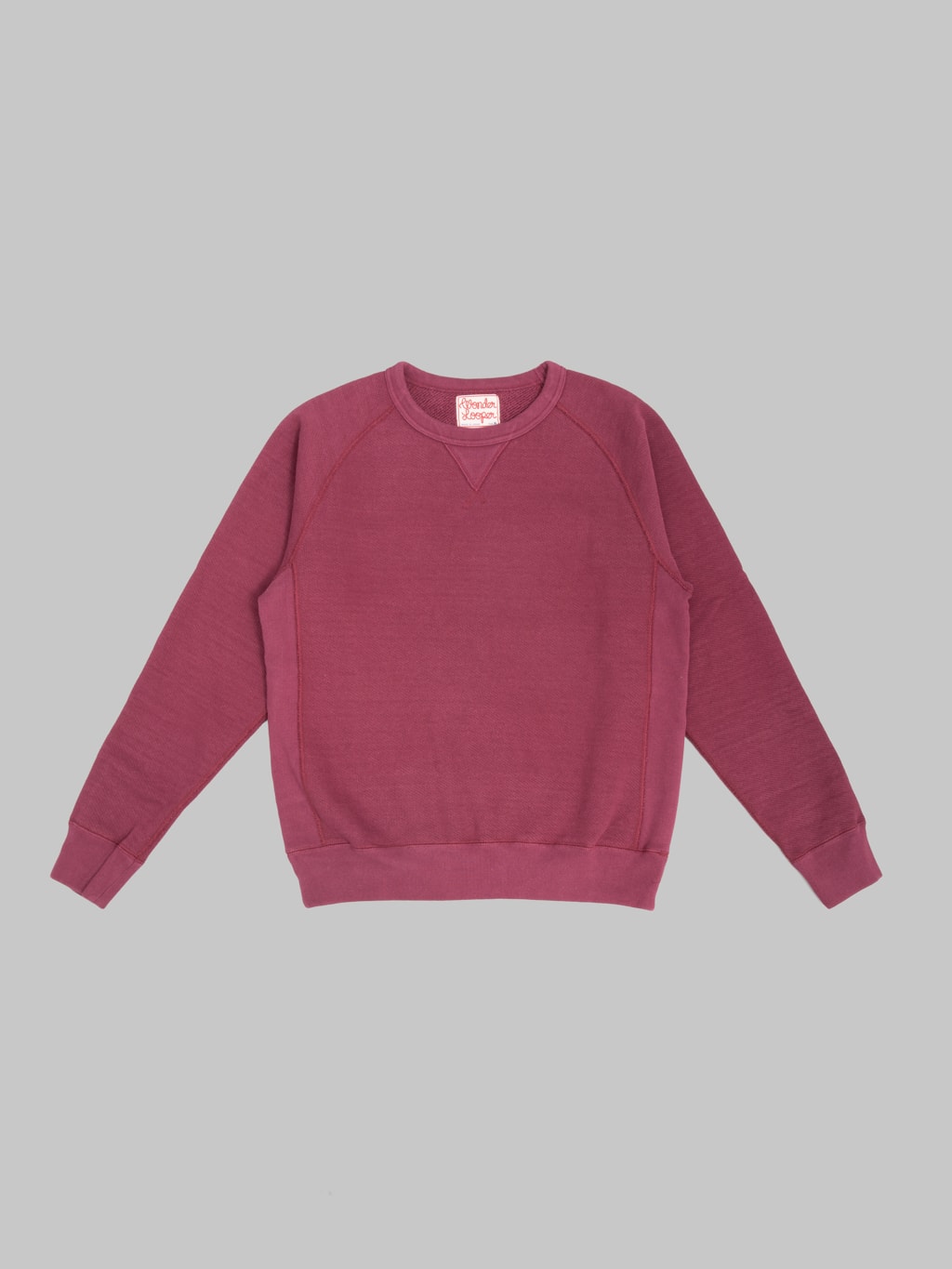 Wonder Looper Pullover Crewneck 876gsm Double Heavyweight French Terry Burgundy