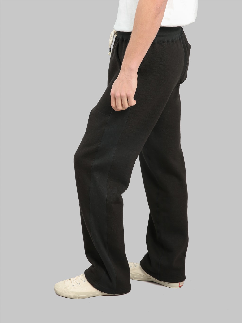 wonder looper double heavyweight french terry sweatpants sumi black fitting