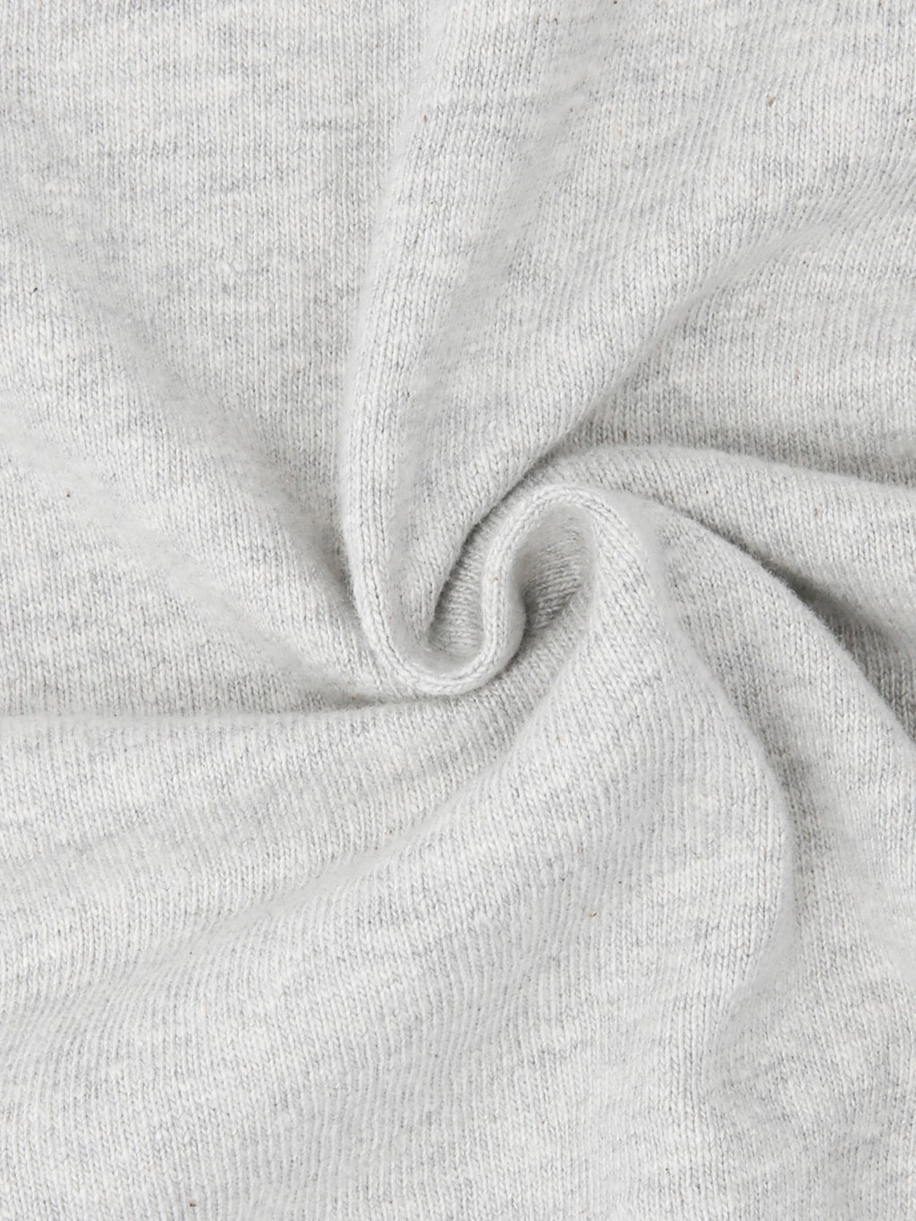 Wonder Looper ELS Recycled Cotton Slub TShirt Heather Grey fabric cotton