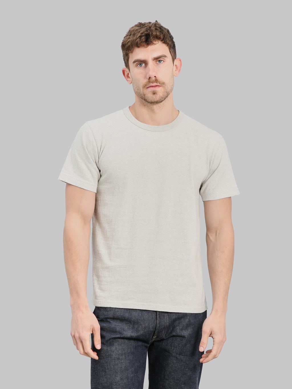 Wonder Looper ELS Recycled Cotton Slub T-Shirt Heather Grey