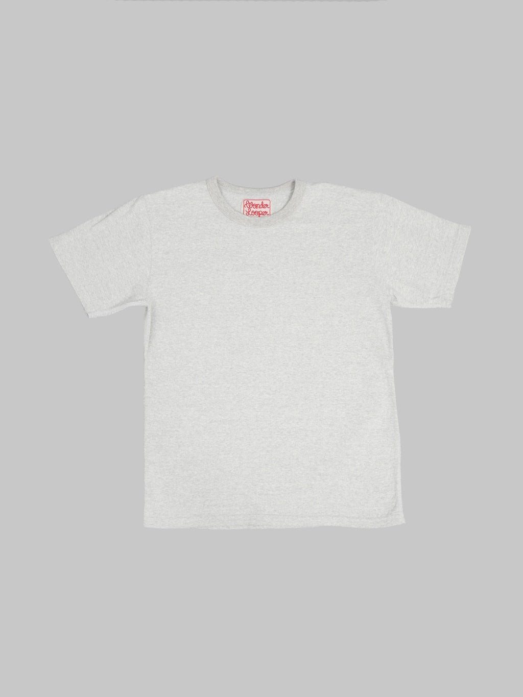 Wonder Looper ELS Recycled Cotton Slub TShirt Heather Grey front