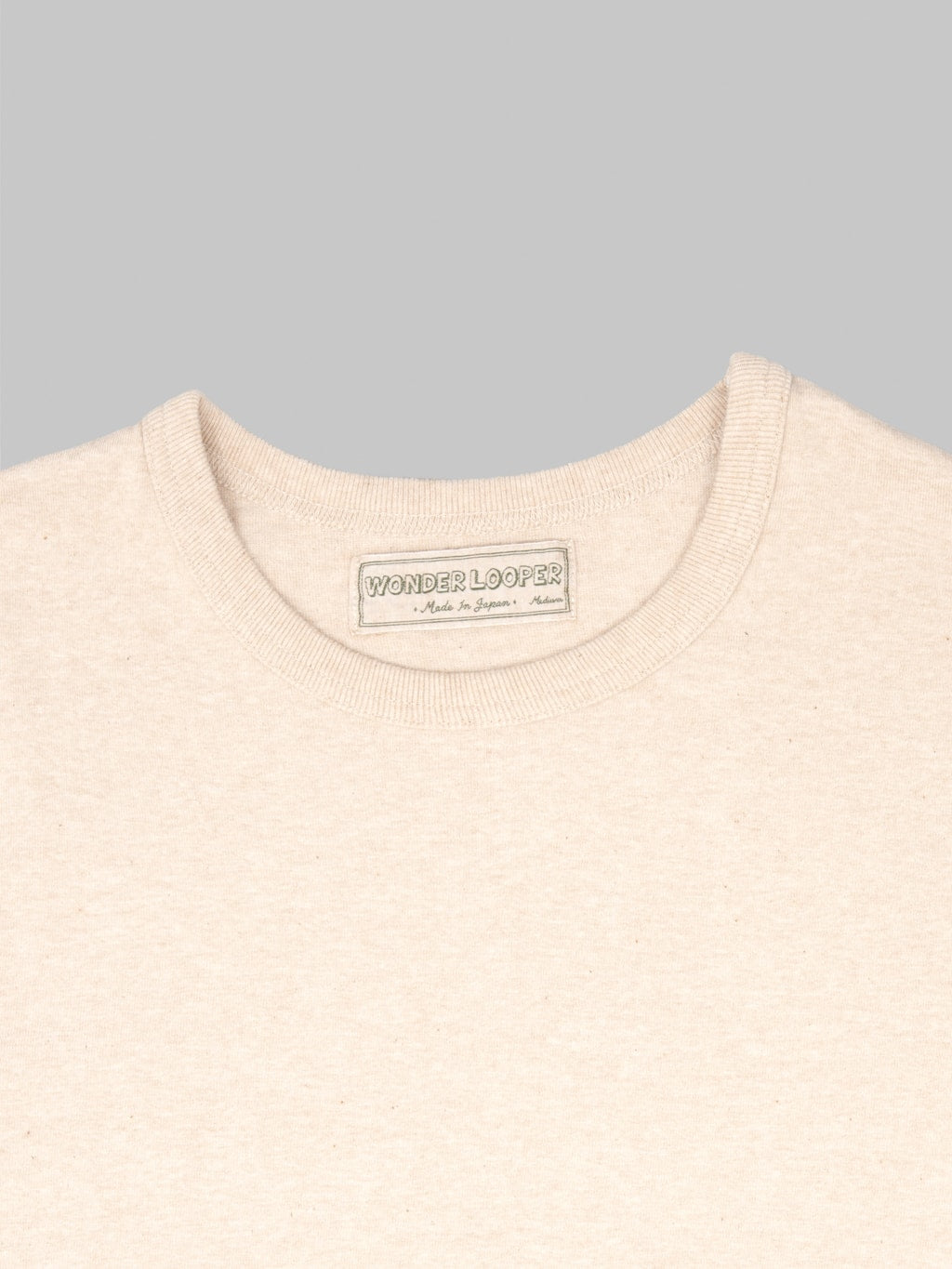 Wonder Looper Foxfibre Tsuriami Crewneck TShirt Coyote 15 tag